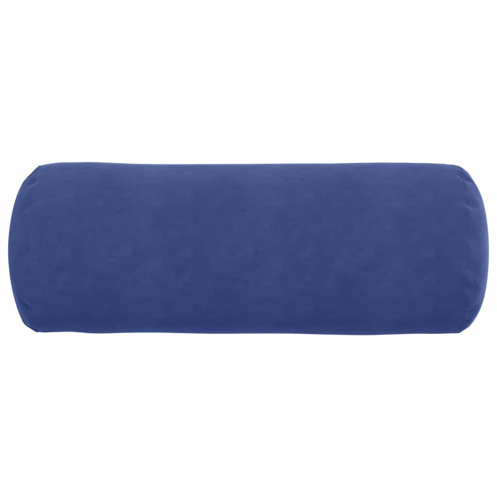 Hengerpárnák 2 pcs Rendőrségi kék Ø 25 x 70 cm Bársonyos szövet