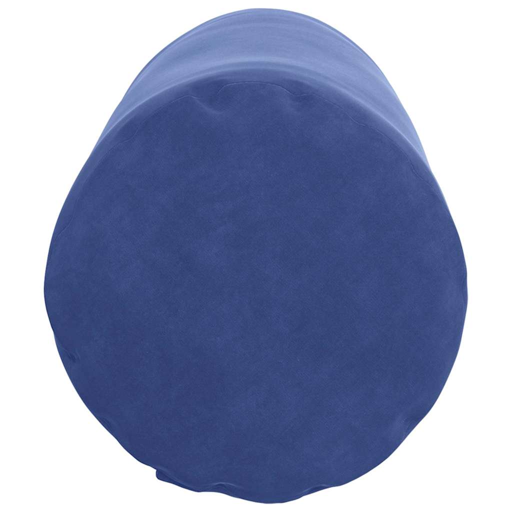 Hengerpárnák 2 pcs Rendőrségi kék Ø 25 x 70 cm Bársonyos szövet