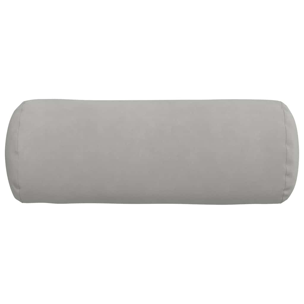 Hengerpárnák 2 pcs Világosszürke Ø 25 x 70 cm
