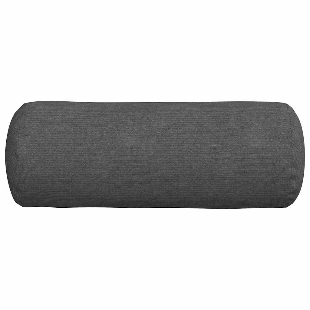 Hengerpárnák 2 pcs Sötétszürke Ø 25 x 70 cm Bársonyos szövet