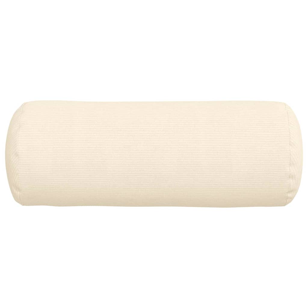 Hengerpárnák 2 pcs Krém Ø 25 x 70 cm Bársonyos szövet