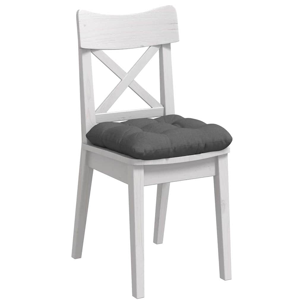Ülőpárnák 4 pcs Szövet Sötétszürke 40 x 40 x 12 cm