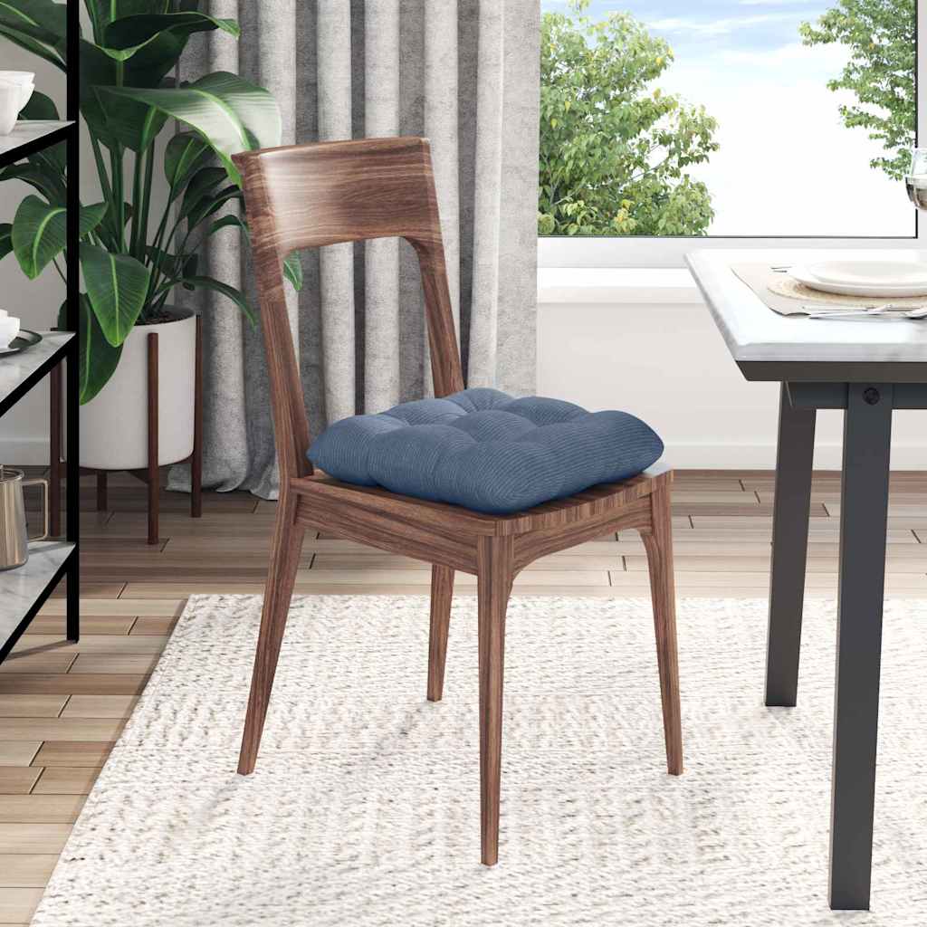 Ülőpárnák 4 pcs Bársonyos szövet Kék 40 x 40 cm