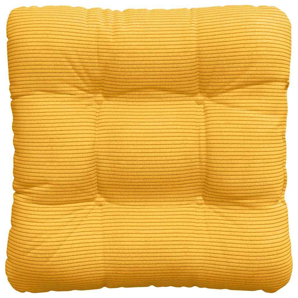 Ülőpárnák 4 pcs Bársonyos szövet Világos sárga 40 x 40 cm