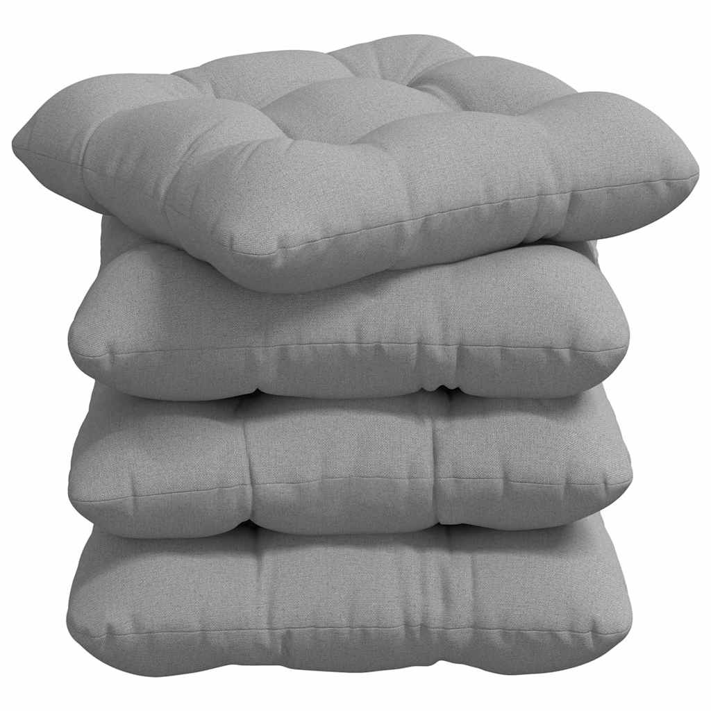 Ülőpárnák 4 pcs Szövet Felhőszürke 45 x 45 x 12 cm