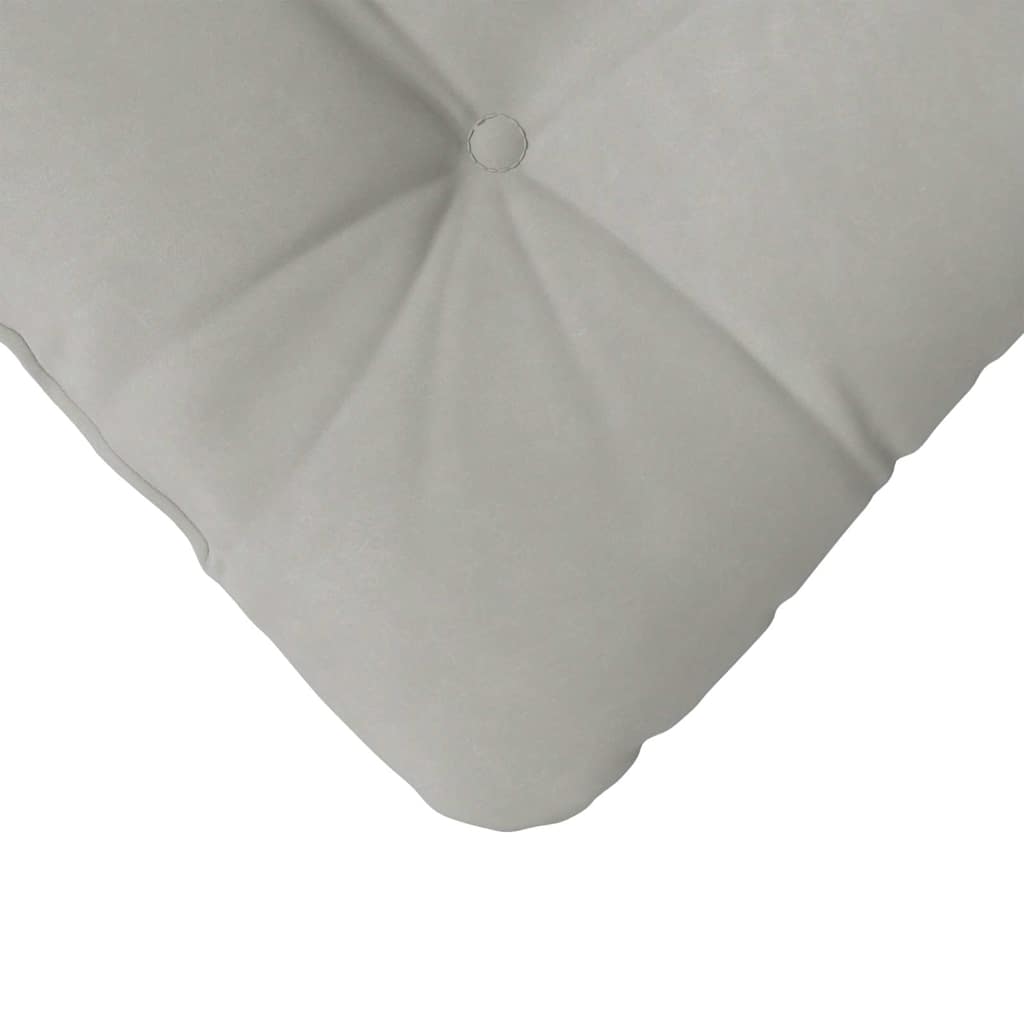 Ülőpárnák 4 pcs Mikroszálas Szövet Világosszürke 45 x 45 cm