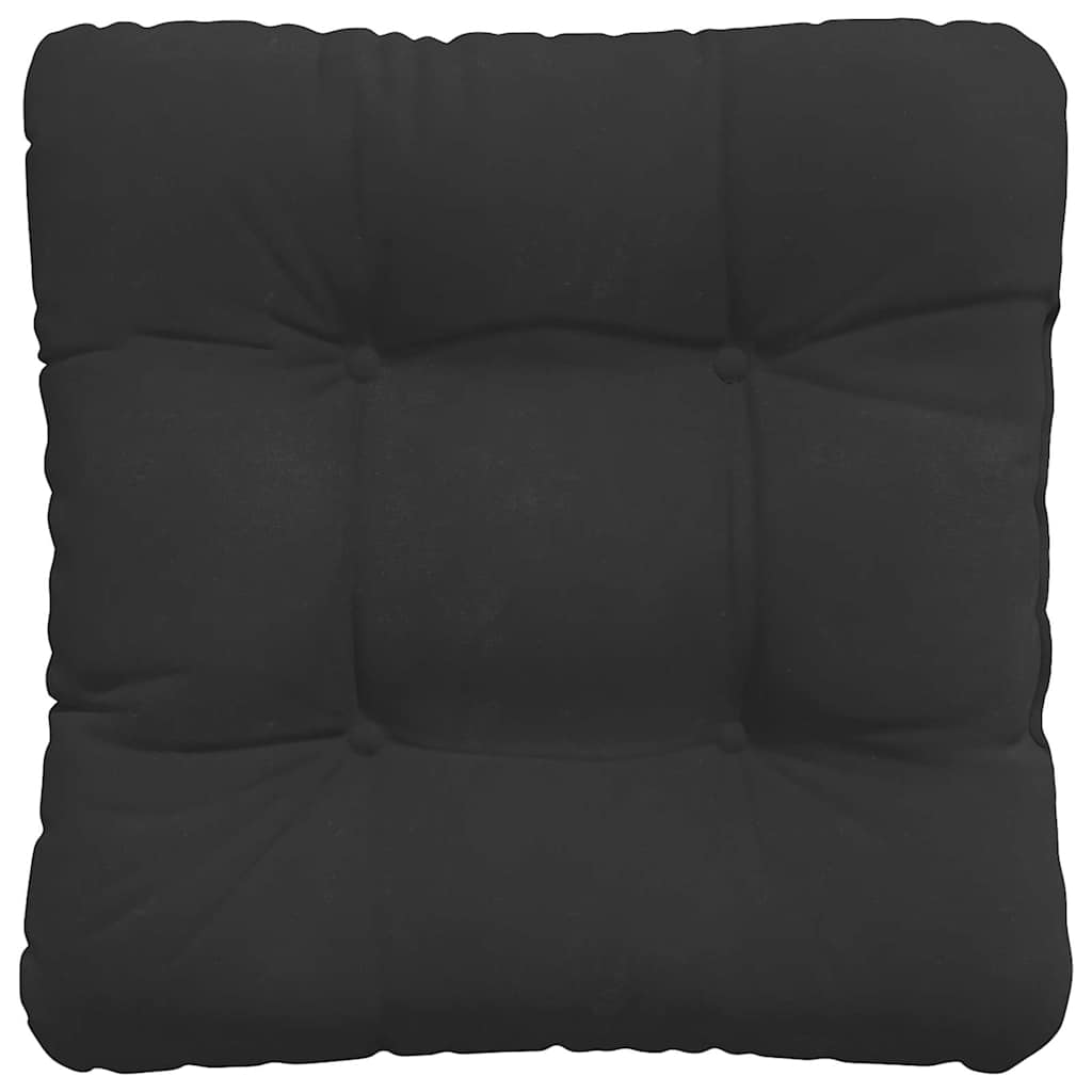 Ülőpárnák 4 pcs Mikroszálas Szövet Fekete 45 x 45 cm