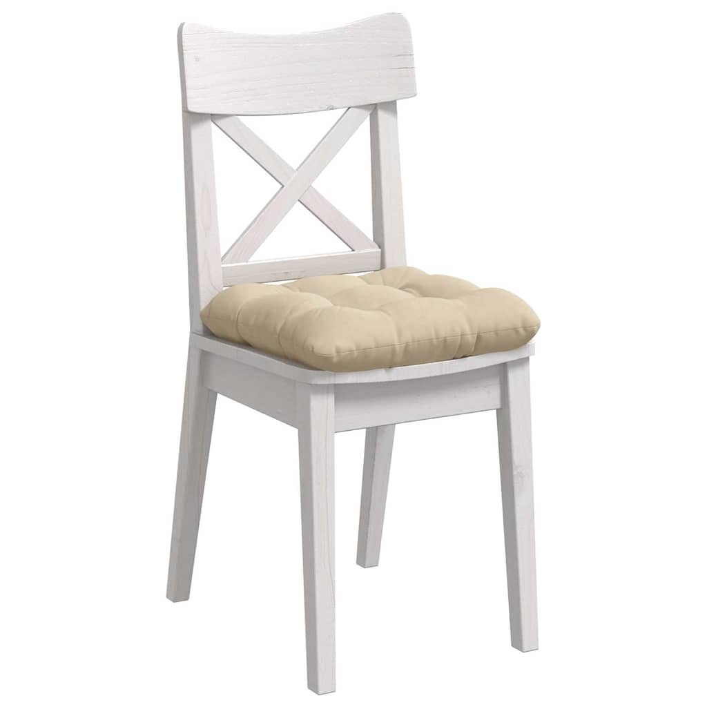 Ülőpárnák 4 pcs Mikroszálas Szövet Krémszínű 45 x 45 cm