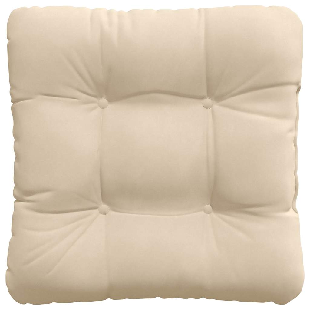 Ülőpárnák 4 pcs Mikroszálas Szövet Krémszínű 45 x 45 cm