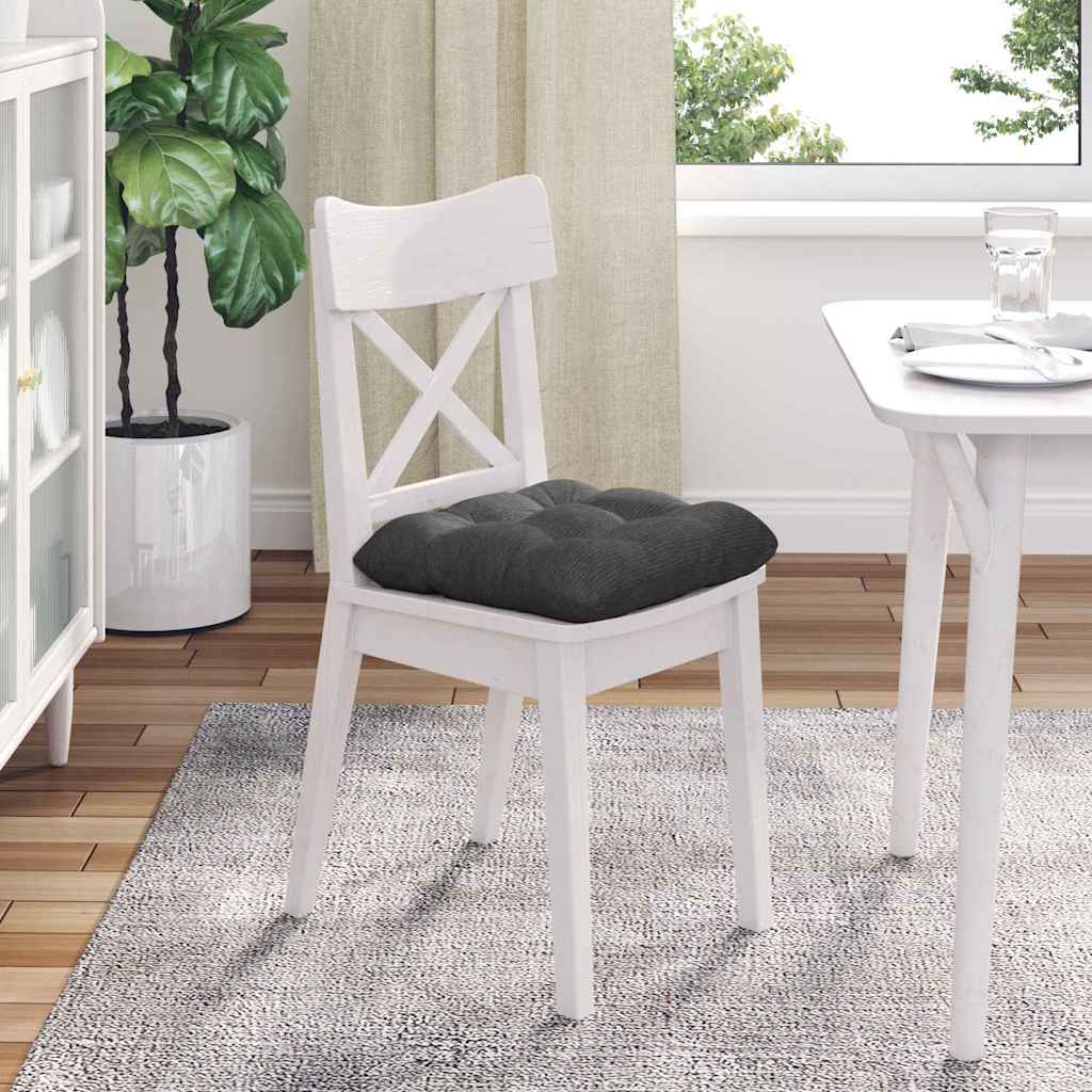 Ülőpárnák 4 pcs Bársonyos szövet Sötétszürke 45 x 45 cm