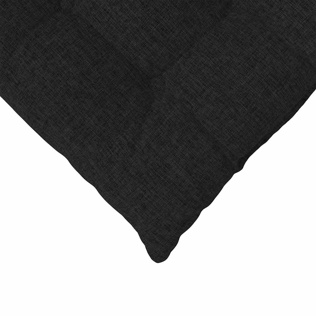 Ülőpárnák 4 pcs Szövet Fekete 40 x 40 x 6 cm