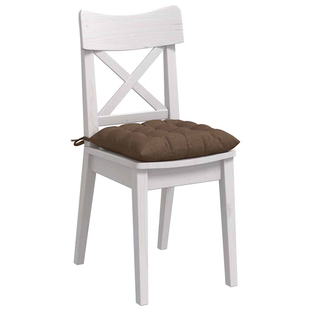 Ülőpárnák 4 pcs Szövet Barna 40 x 40 x 6 cm