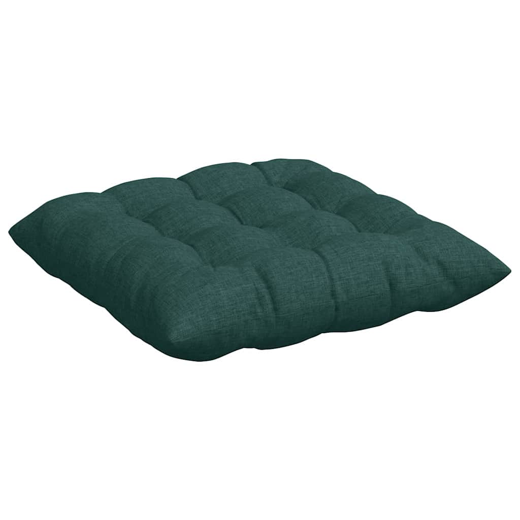 Ülőpárnák 4 pcs Szövet Sötétzöld 40 x 40 x 6 cm