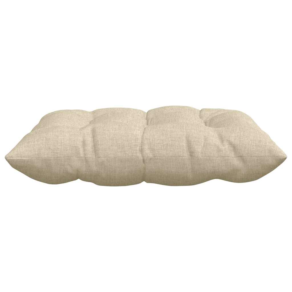 Ülőpárnák 4 pcs Szövet Krémszínű 40 x 40 x 6 cm