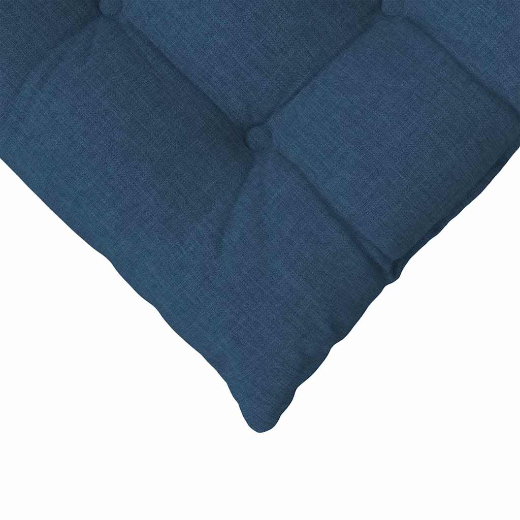 Ülőpárnák 4 pcs Szövet Kék 40 x 40 x 6 cm
