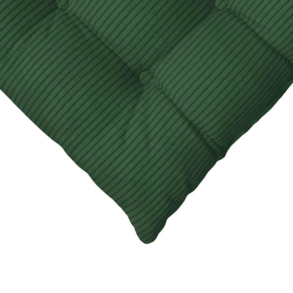 Ülőpárnák 4 pcs Bársonyos szövet Sötétzöld 40 x 40 x 6 cm
