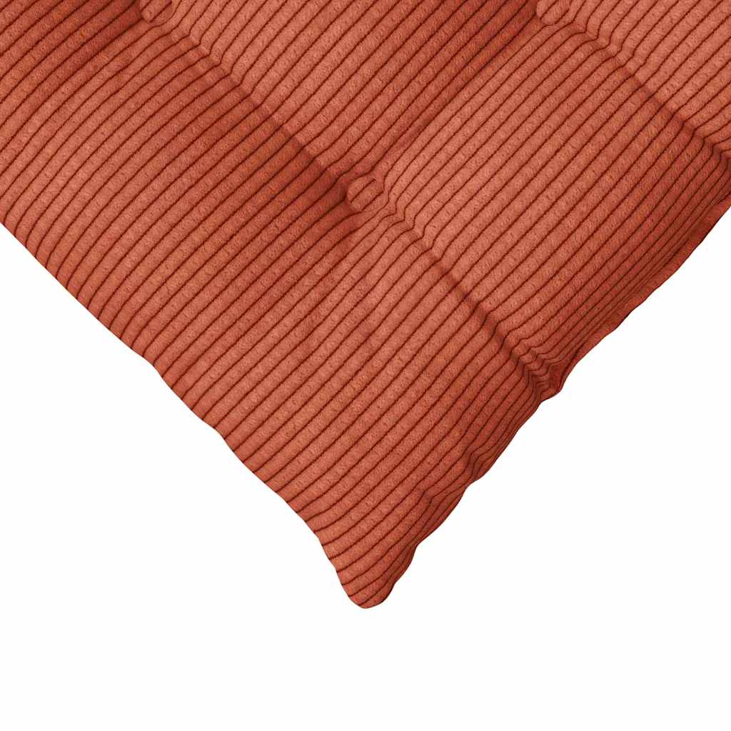 Ülőpárnák 4 pcs Bársonyos szövet Piros Narancs 40 x 40 x 6 cm