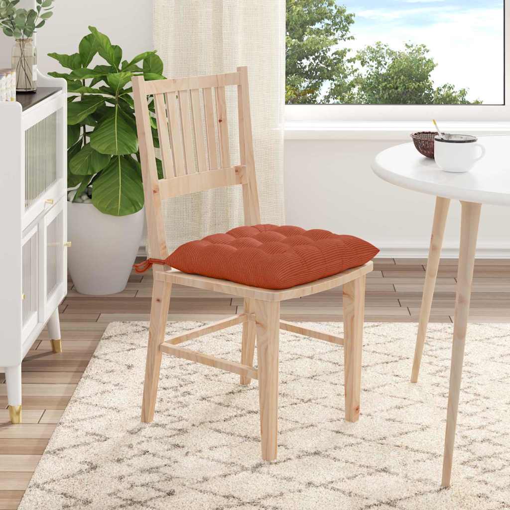 Ülőpárnák 4 pcs Bársonyos szövet Piros Narancs 40 x 40 x 6 cm
