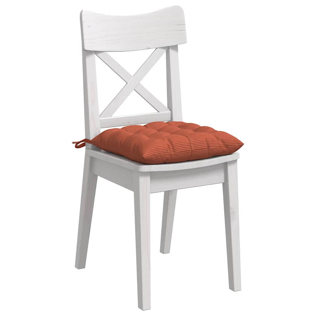 Ülőpárnák 4 pcs Bársonyos szövet Piros Narancs 40 x 40 x 6 cm