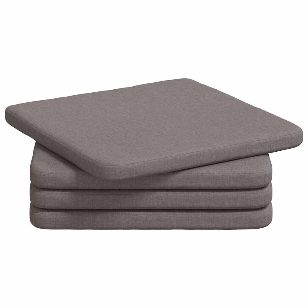 Ülőpárnák 4 pcs Tópszínű 40 x 40 x 3 cm szövet