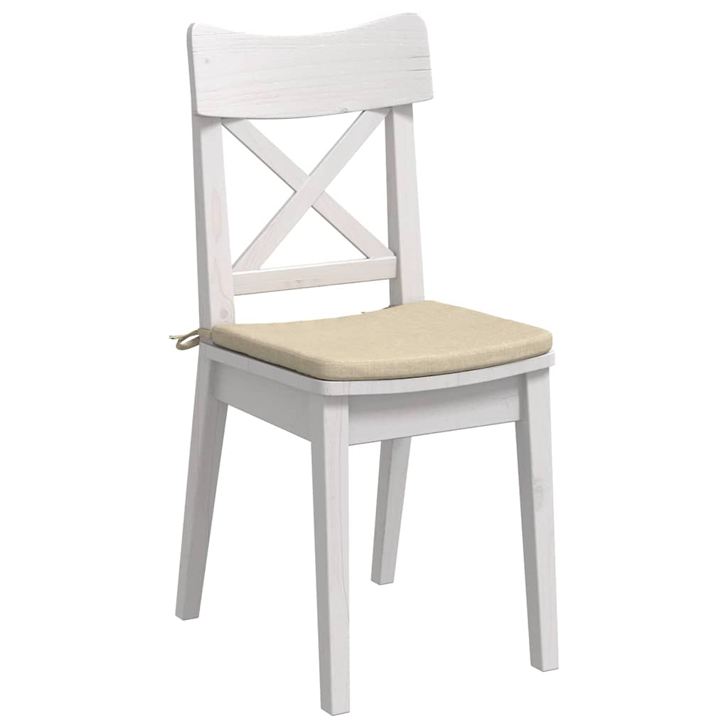 Ülőpárnák 4 pcs Krém 40 x 40 x 3 cm szövet