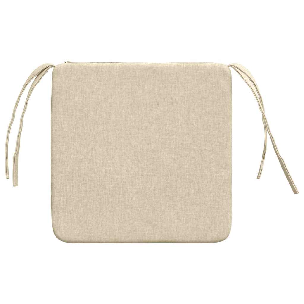 Ülőpárnák 4 pcs Krém 40 x 40 x 3 cm szövet