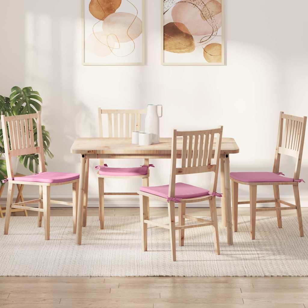 Ülőpárnák 4 pcs Rózsaszín 40 x 40 x 3 cm szövet