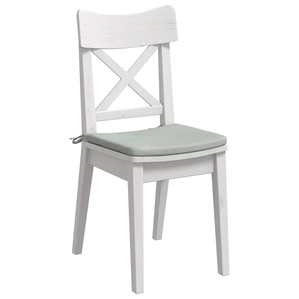 Ülőpárnák 4 pcs Világosszürke 40 x 40 x 3 cm Bársony