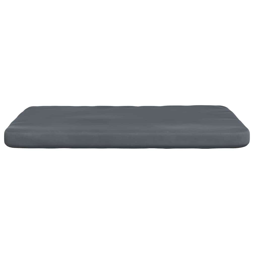 Ülőpárnák 4 pcs Sötétszürke 40 x 40 x 3 cm Bársony