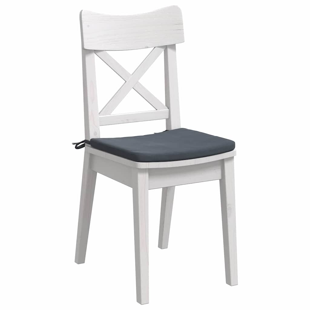 Ülőpárnák 4 pcs Sötétszürke 40 x 40 x 3 cm Bársony