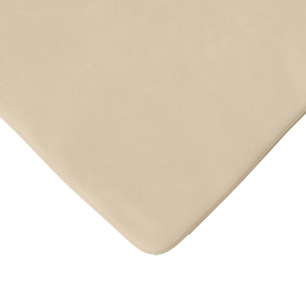 Ülőpárnák 4 pcs Krém 40 x 40 x 3 cm Mikroszálas Szövet