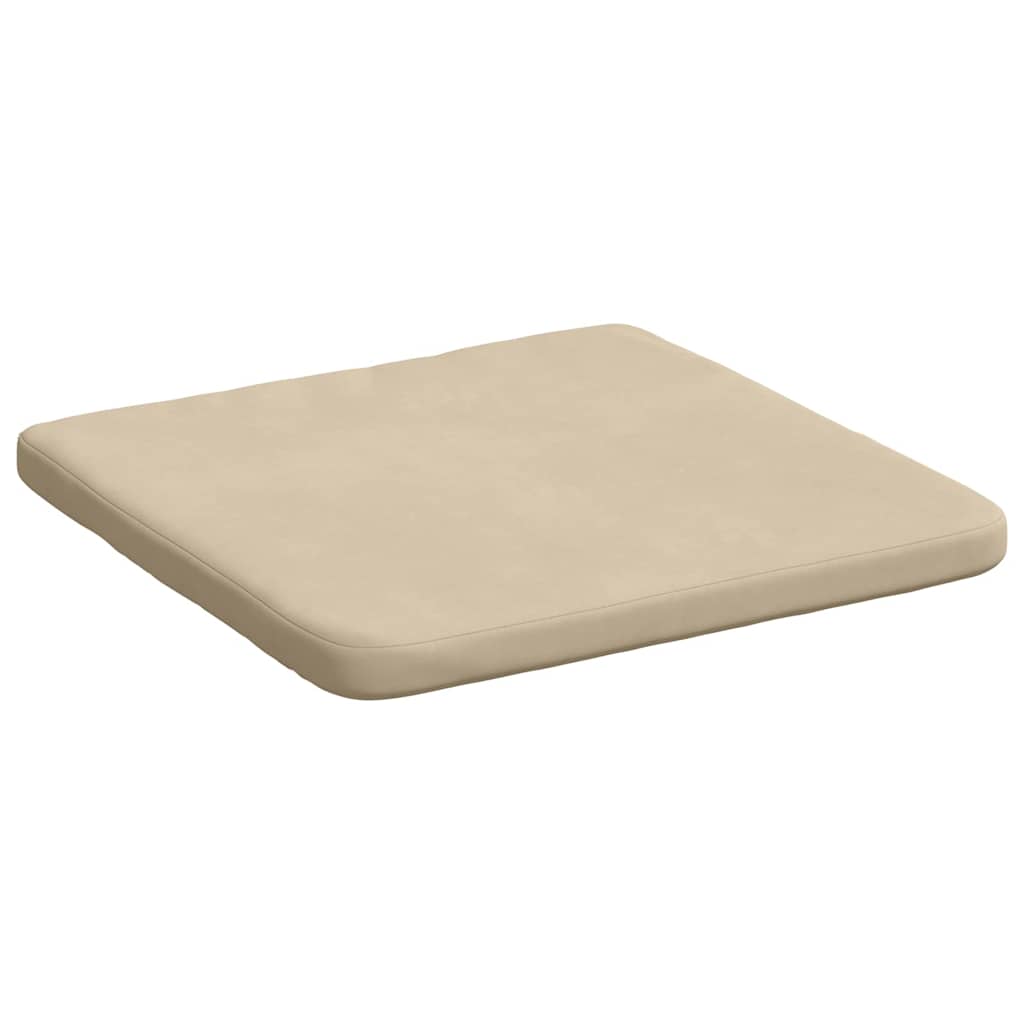 Ülőpárnák 4 pcs Krém 40 x 40 x 3 cm Mikroszálas Szövet