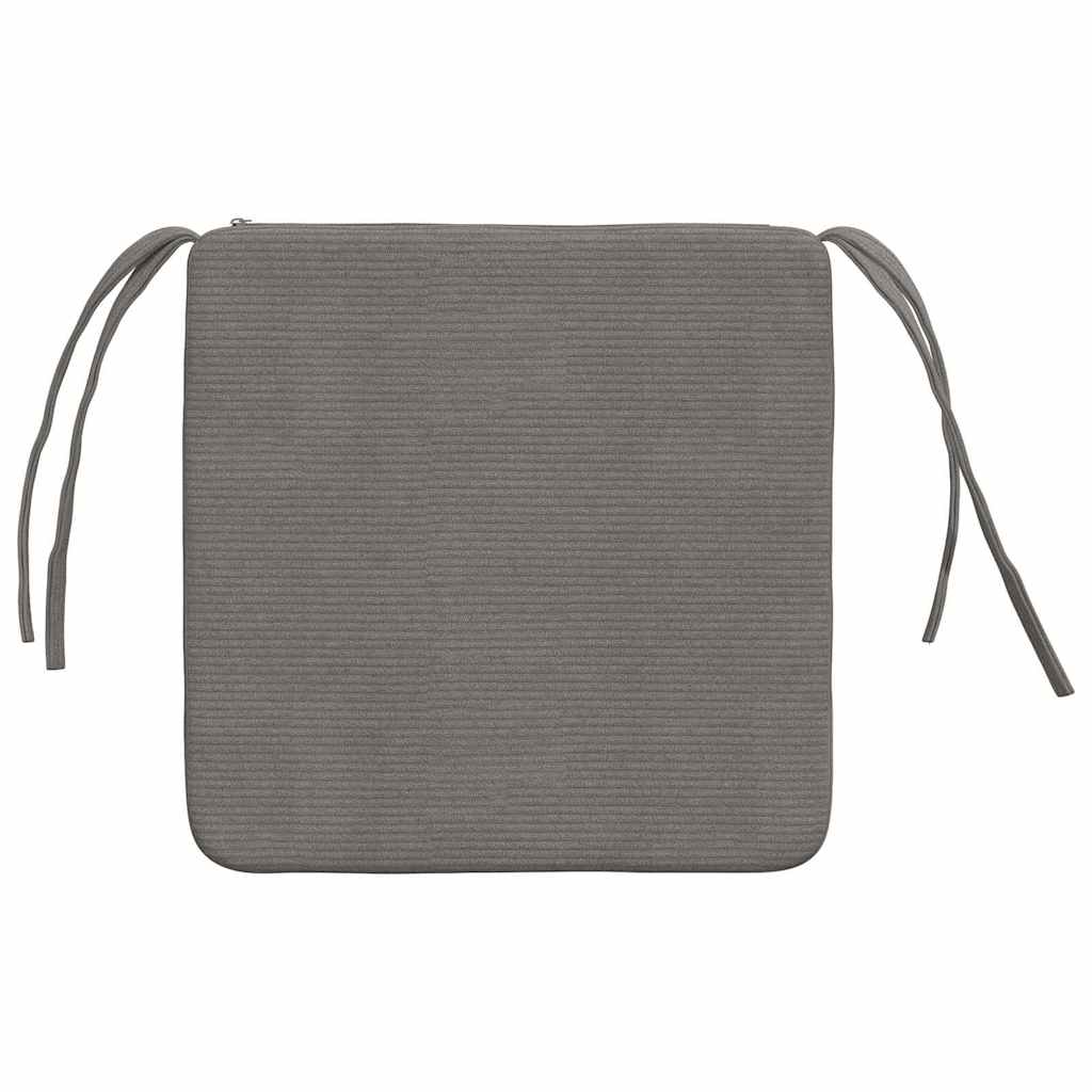 Ülőpárnák 4 pcs Világosszürke 40 x 40 x 3 cm Bársonyos szövet