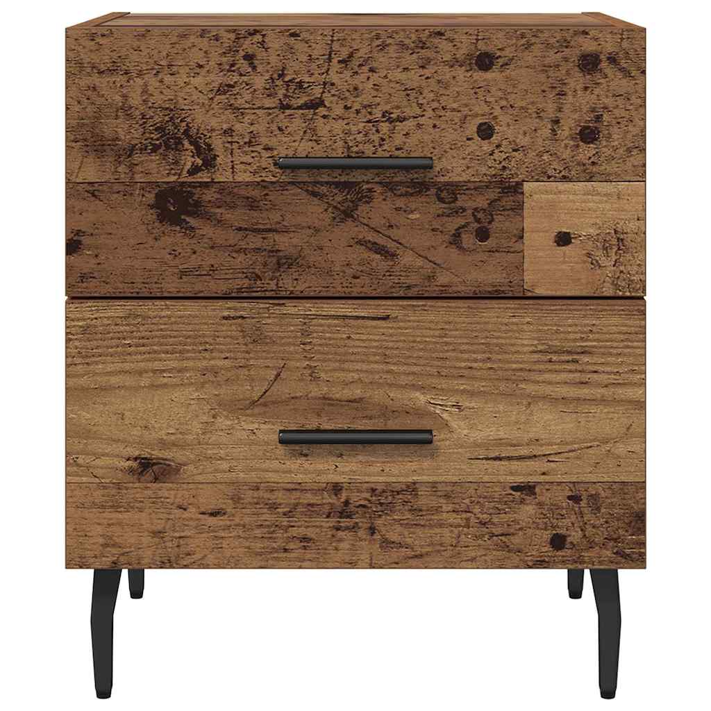 Éjjeliszekrény 2 db Öreg fa 40 x 35 x 47,5 cm Szerelt Fa