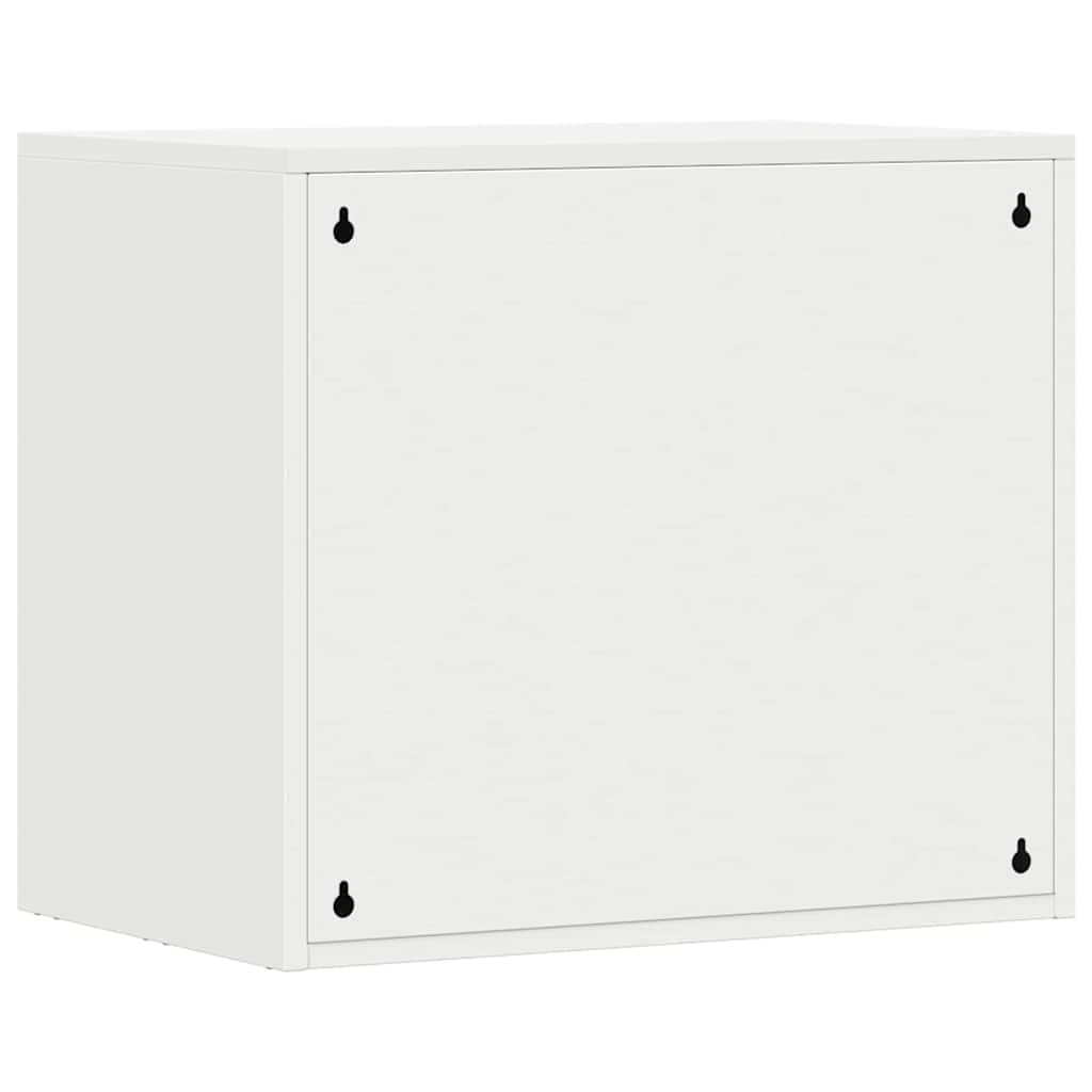Fali szekrény a garázsba Fehér 60 x 40 x 53 cm Porfestett acél