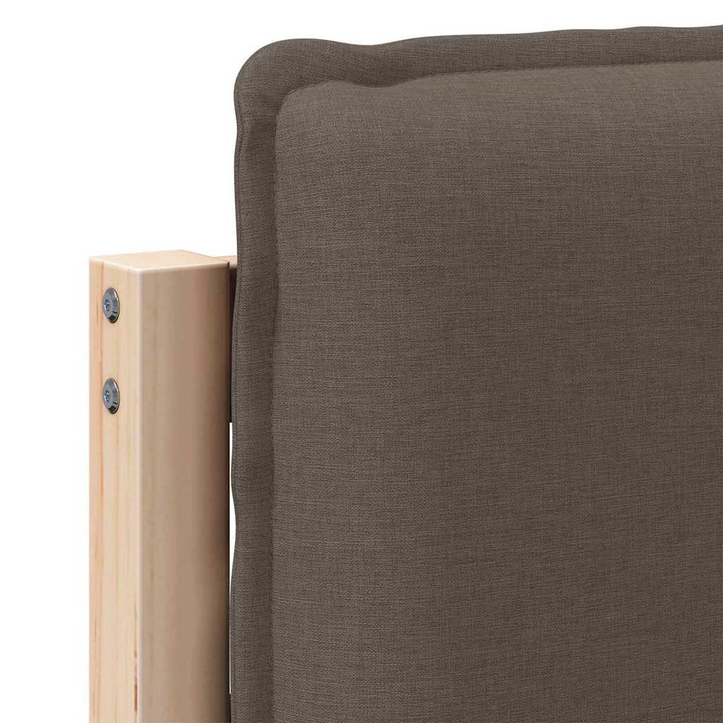 Kárpitozott fejtámla Természetes és Világosszürke 120 cm
