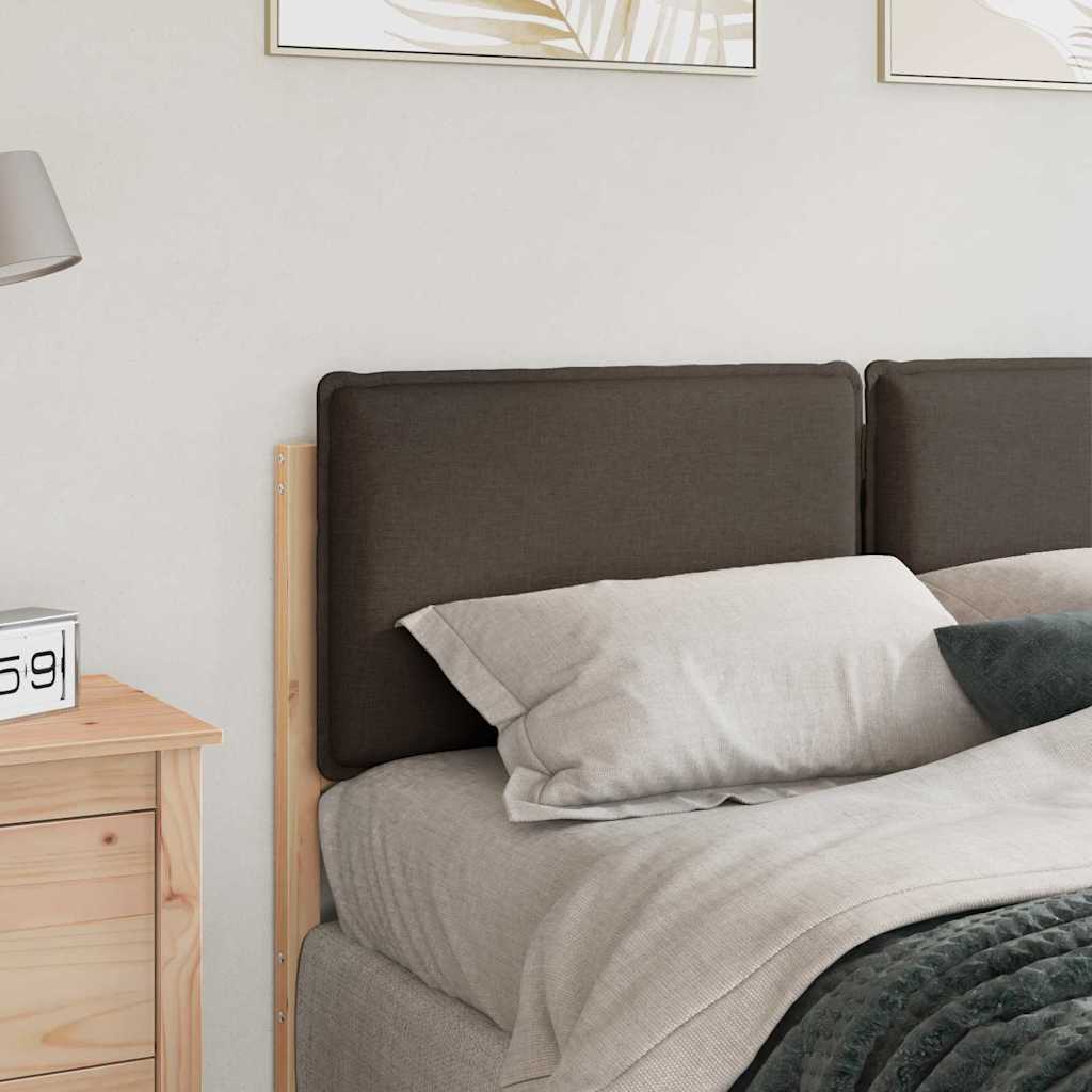 Kárpitozott fejtámla Természetes és Világosszürke 120 cm