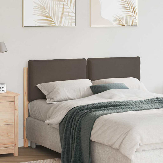 Kárpitozott fejtámla Természetes és Világosszürke 120 cm