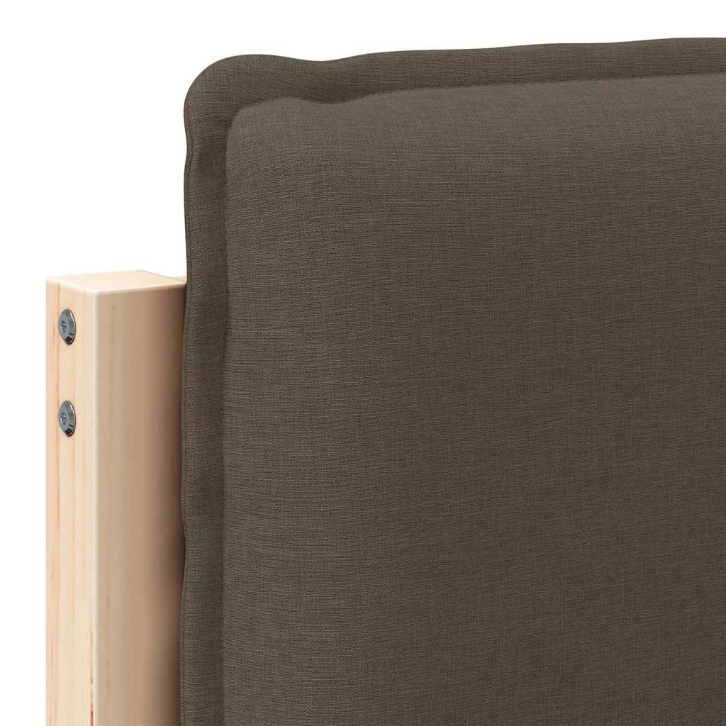 Kárpitozott fejtámla Természetes és Világosszürke 80 cm