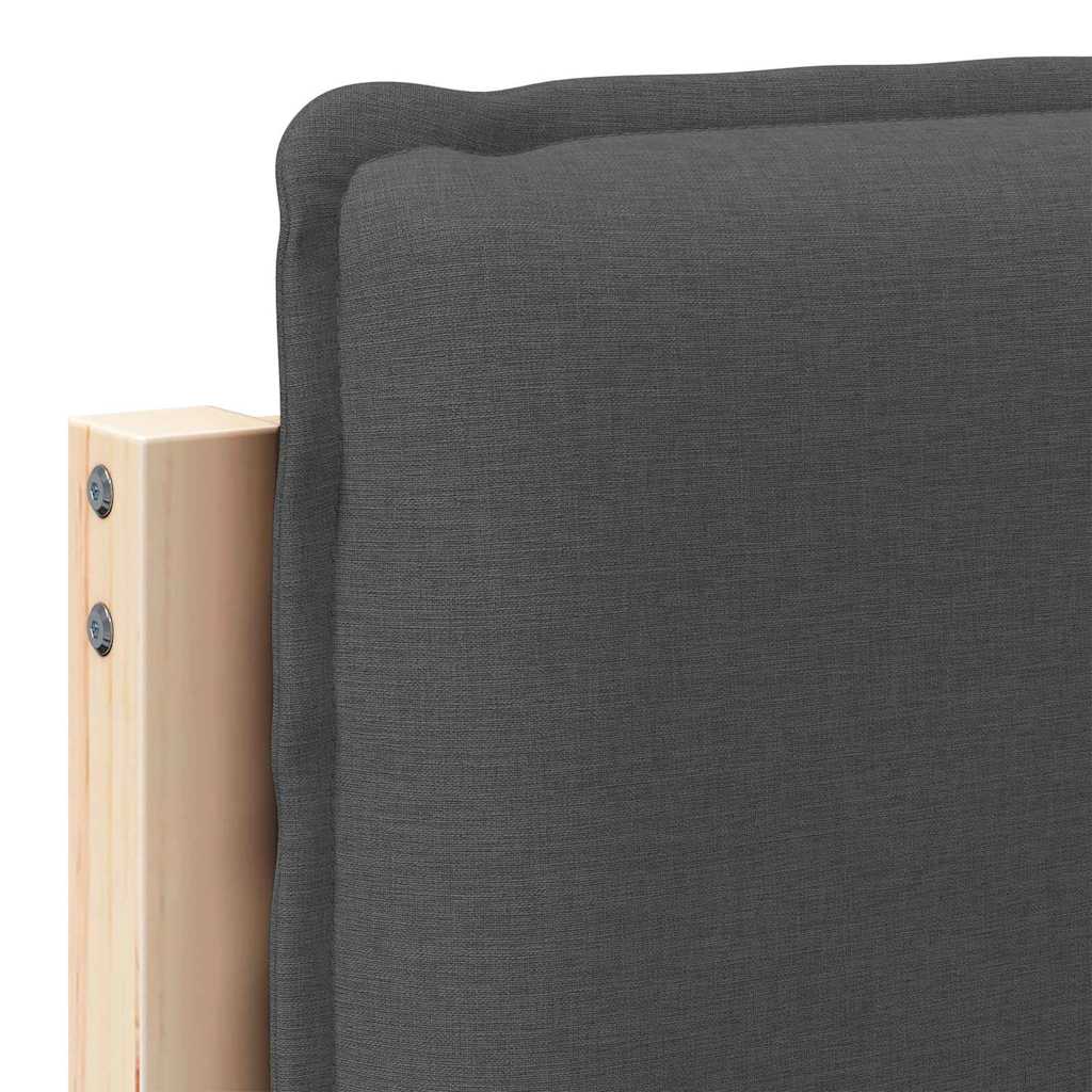 Kárpitozott fejtámla Természetes és sötétszürke 75 cm