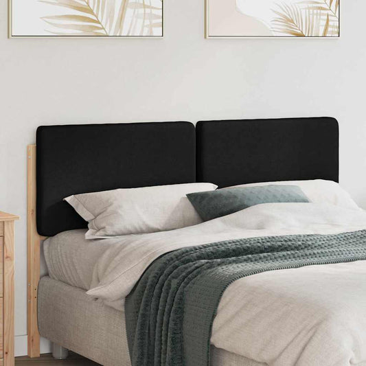 Kárpitozott fejtámla Barna és fekete 120 cm Tömör fenyőfa