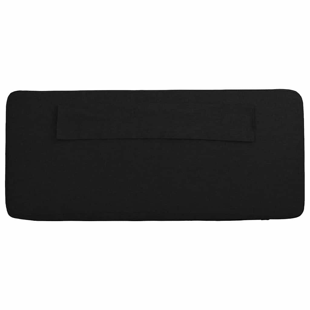 Kárpitozott fejtámla Barna és fekete 100 cm Tömör fenyőfa