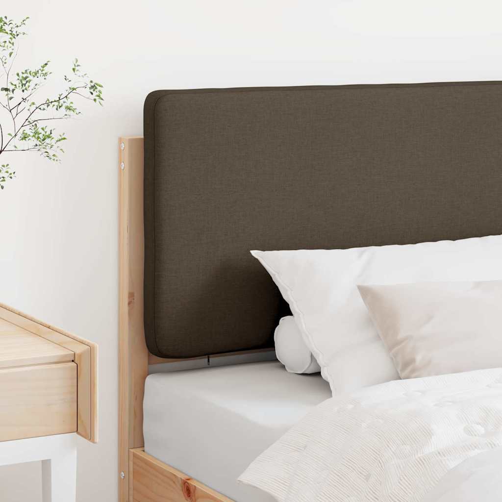 Kárpitozott fejtámla Barna és taupe 90 cm Tömör fenyőfa