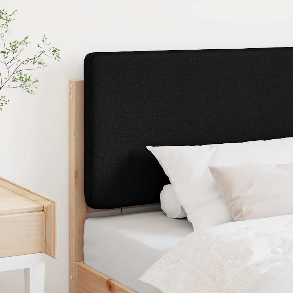 Kárpitozott fejtámla Barna és fekete 75 cm Tömör fenyőfa