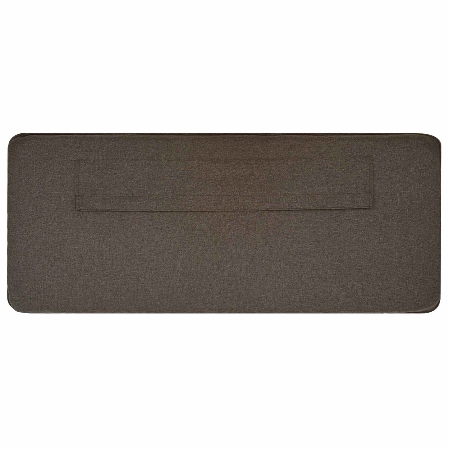 Kárpitozott fejtámla Barna és taupe 120 cm Tömör fenyőfa