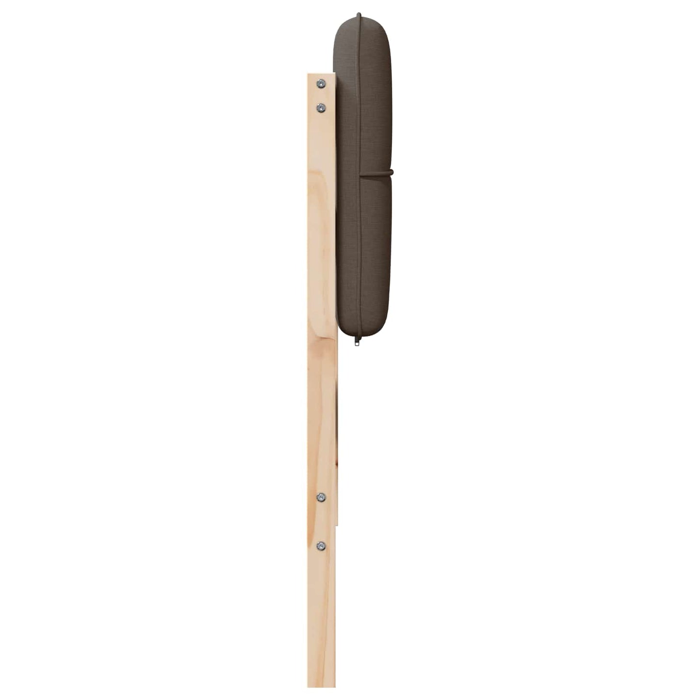 Kárpitozott fejtámla Barna és taupe 120 cm Tömör fenyőfa