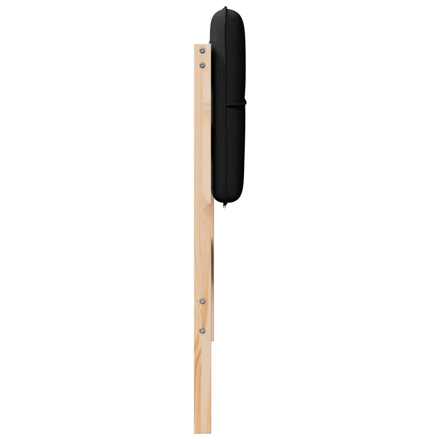 Kárpitozott fejtámla Barna és fekete 90 cm Tömör fenyőfa