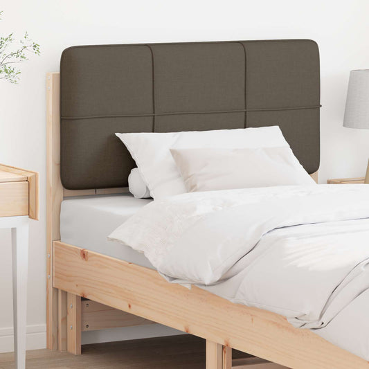 Kárpitozott fejtámla Barna és taupe 90 cm Tömör fenyőfa