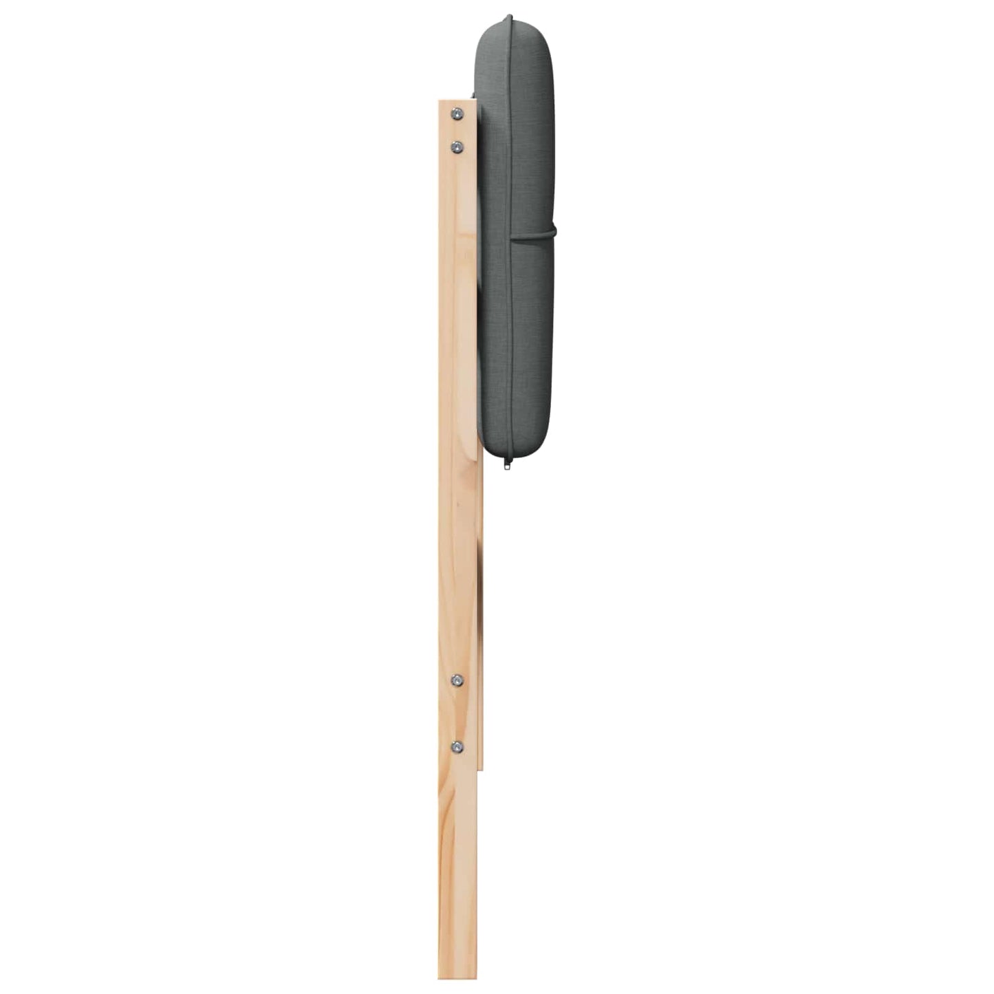 Kárpitozott fejtámla Barna és Világosszürke 80 cm Tömör fenyőfa