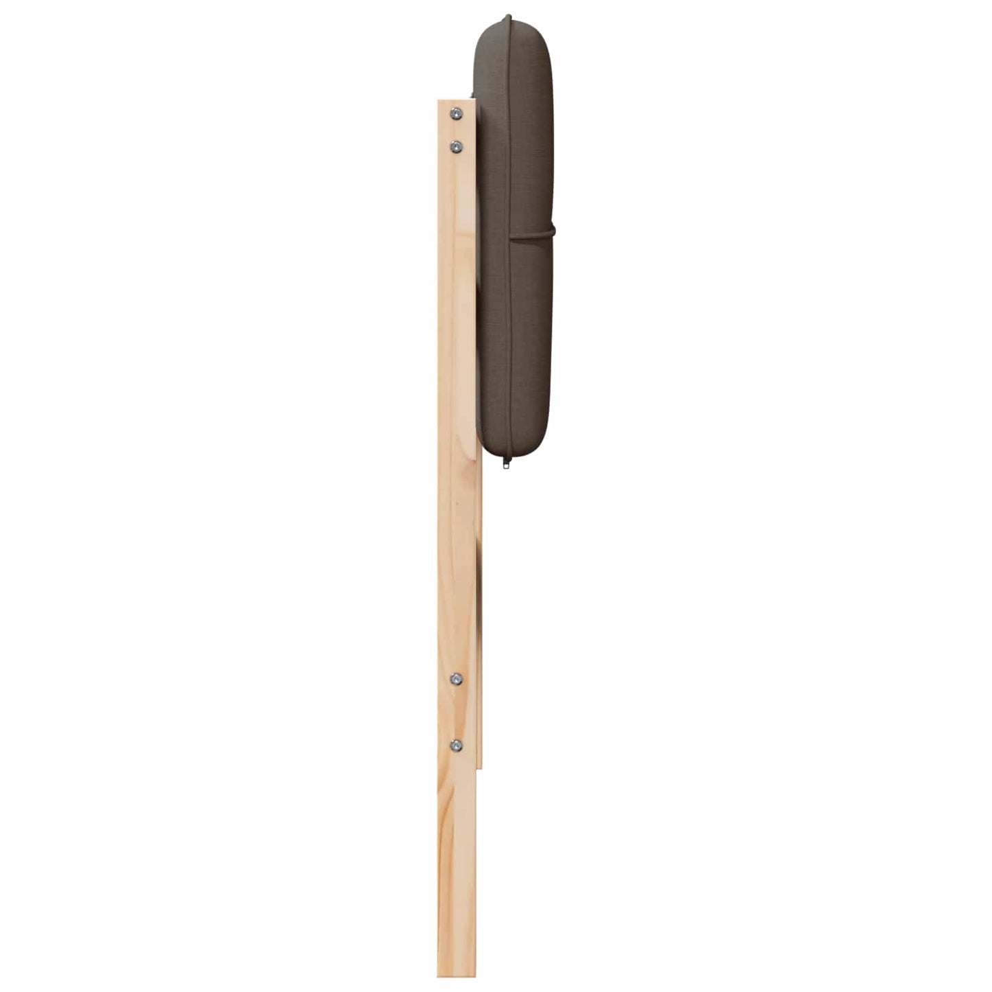 Kárpitozott fejtámla Barna és taupe 80 cm Tömör fenyőfa